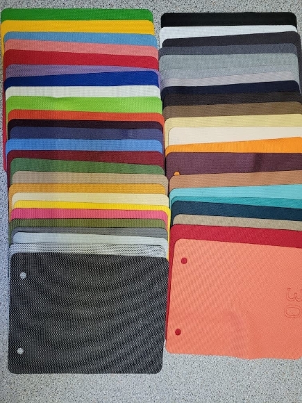 Afbeeldingen van Stalenboekje Luidsprekerdoek, 42 Kleuren